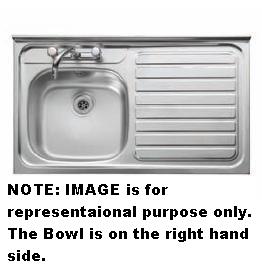 Leisure Sink Contarct 1.0B RHD Square Front Sink - G66554