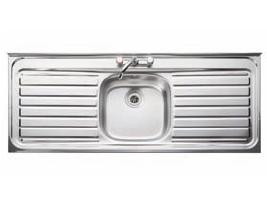 Leisure Sink Contract Sit On 1.0B DD Kitchen Sink - G66559 - DISCONTINUED 