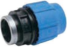 MDPE Blue Compression 25mm x 3/4" Female Adaptor - 64001509