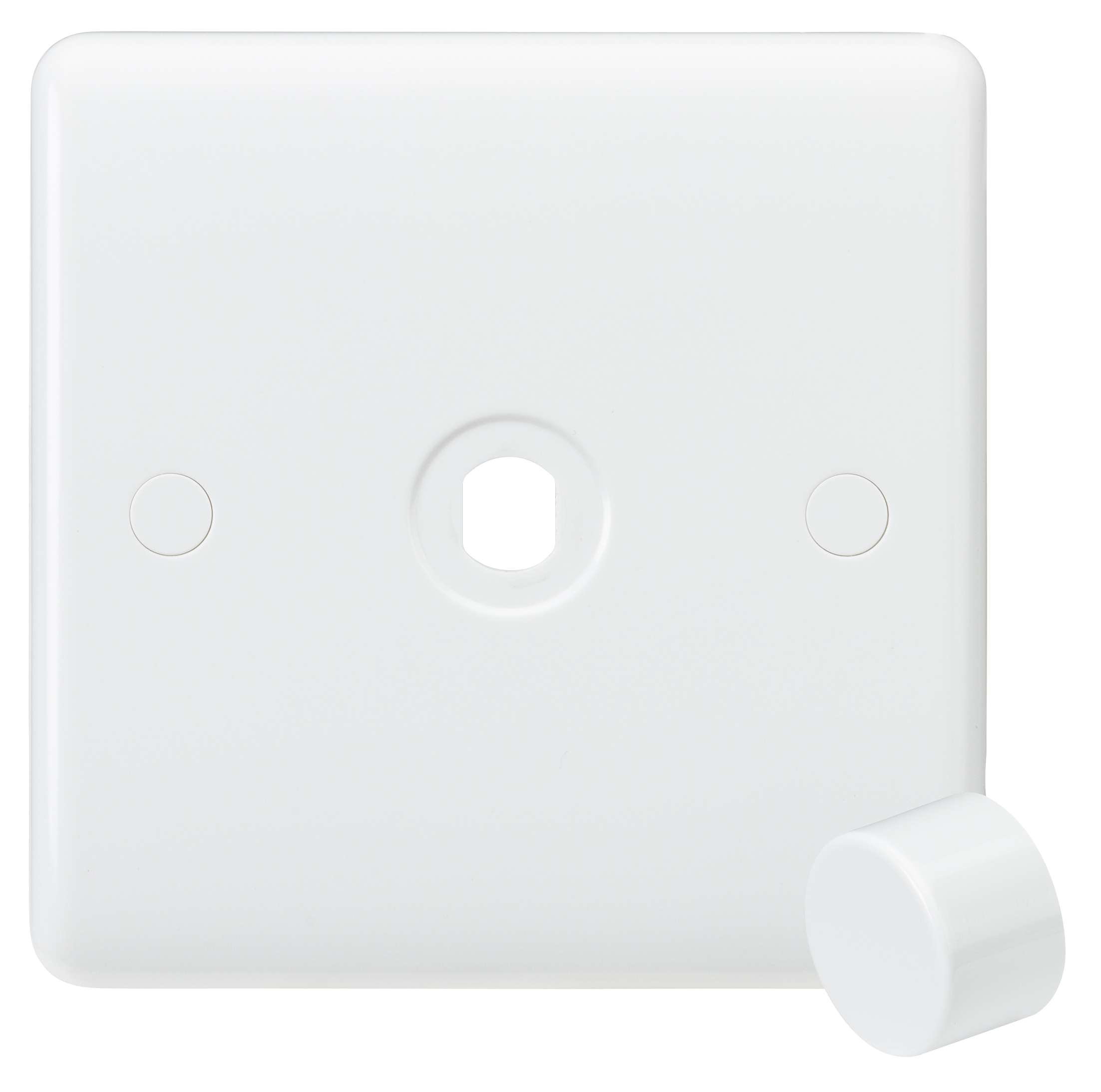 Curved Edge 1G Dimmer Plate With Matching Dimmer Cap - CU1DIM 