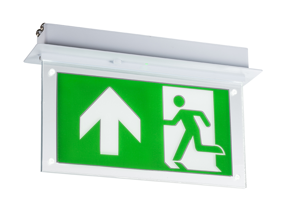 230V 2W Recessed LED Emergency Exit Sign (maintained Use Only) - EMLREC 
