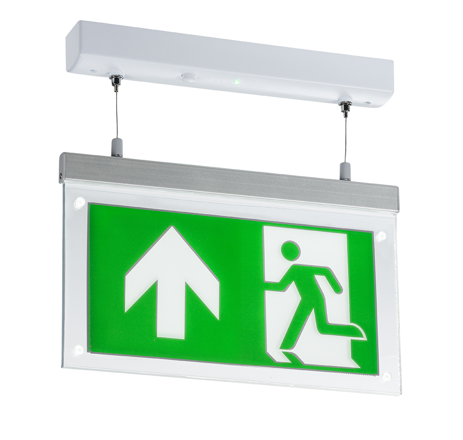 230V 2W LED Suspended Double-Sided Emergency Exit Sign (maintained Use Only) - EMLSUS 