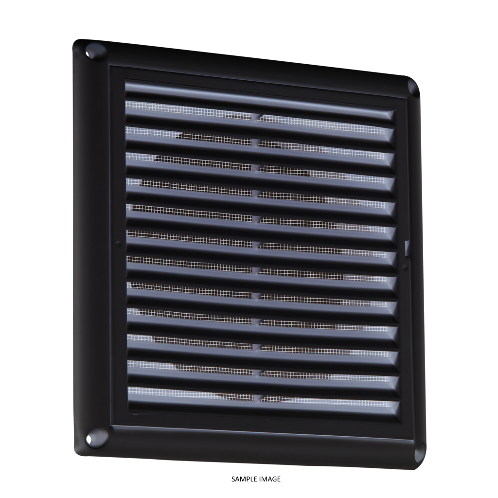 150MM/6" Extractor Fan Grille With Fly Screen - Black - EX0010B - SOLD-OUT!! 