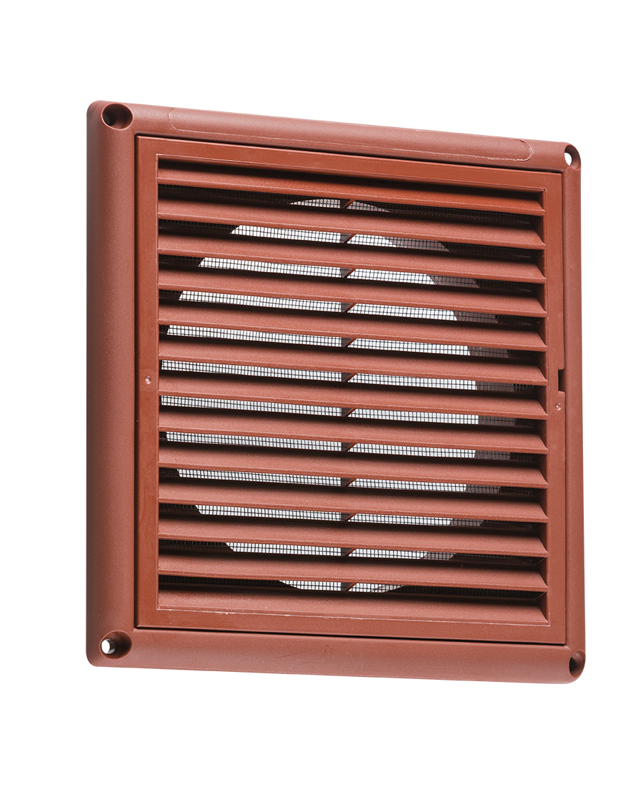 150MM/6" Extractor Fan Grille With Fly Screen - Terracotta - EX0010T 