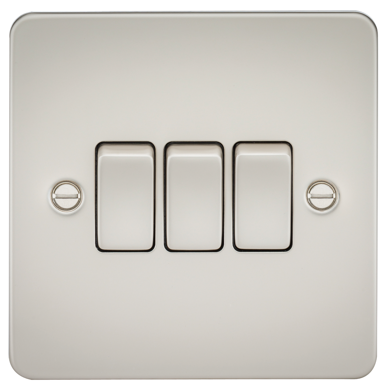 Flat Plate 10A 3G 2-way Switch - Pearl - FP4000PL 