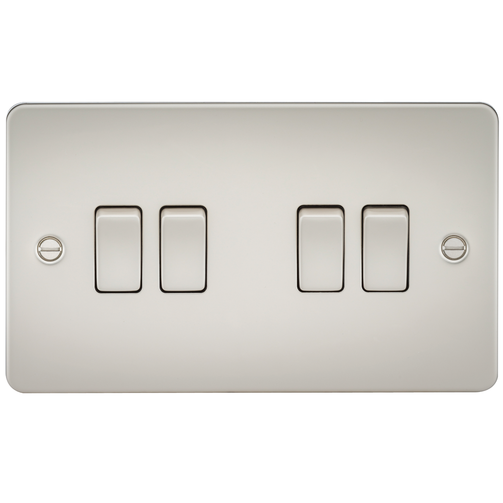 Flat Plate 10A 4G 2-way Switch - Pearl - FP4100PL 