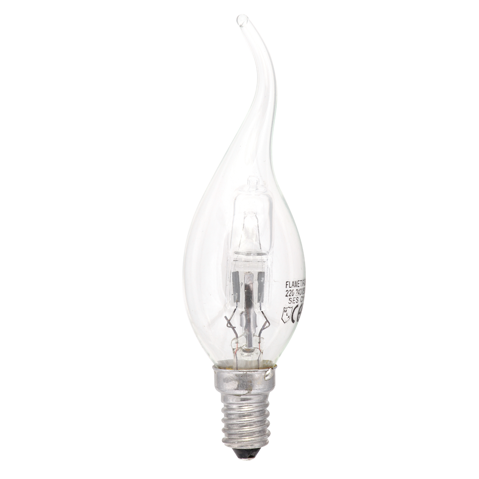 28W Halogen Energy Saving Clear Flame Tipped Lamp SES (equivalent To 40W) - HALO-F28SES - SOLD-OUT!! 