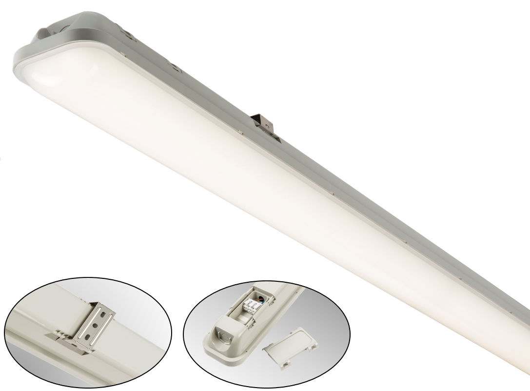 230V IP65 4FT 36W LED Non-Corrosive Fitting 1180mm - NCLED36 