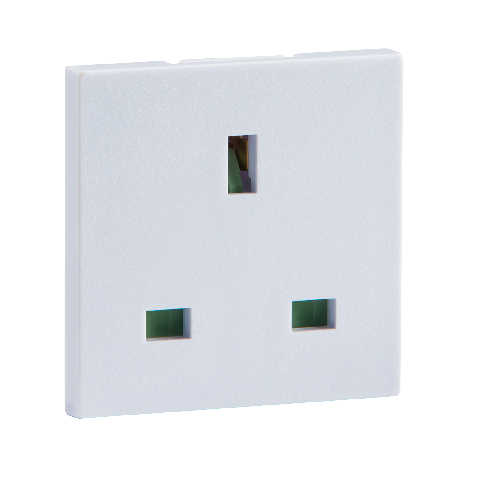 13A 1G White Unswitched Modular Socket (50x50mm) - NET13AWH 