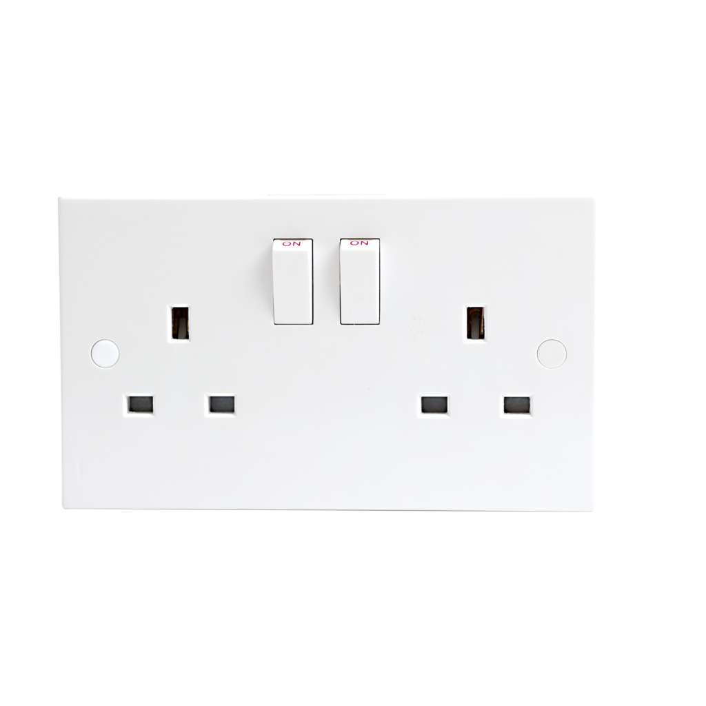 13A 2G DP Switched Socket - 9.5mm - ST9002 