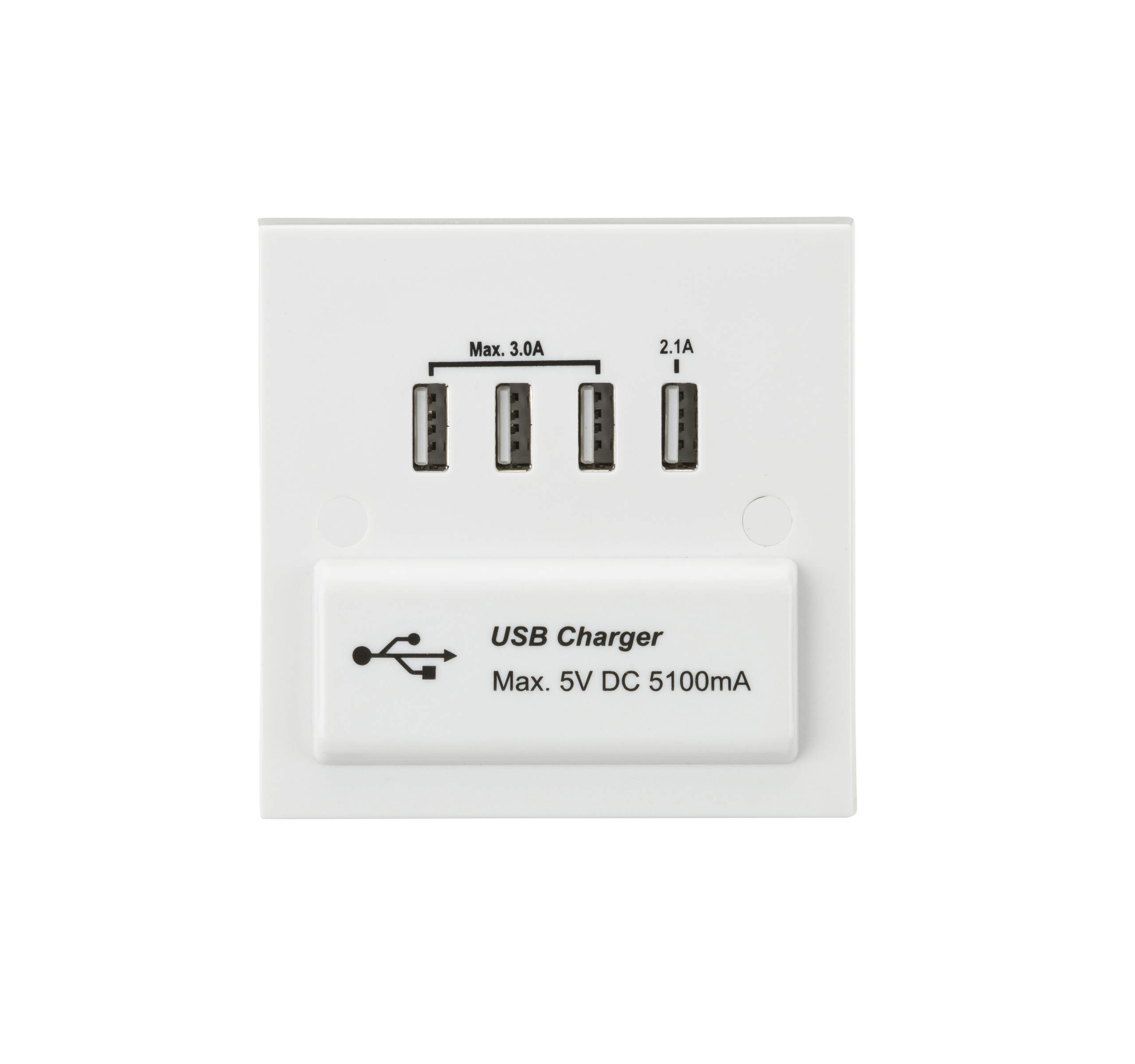 1G Quad USB Charger 5V DC 5.1A - STQUAD 