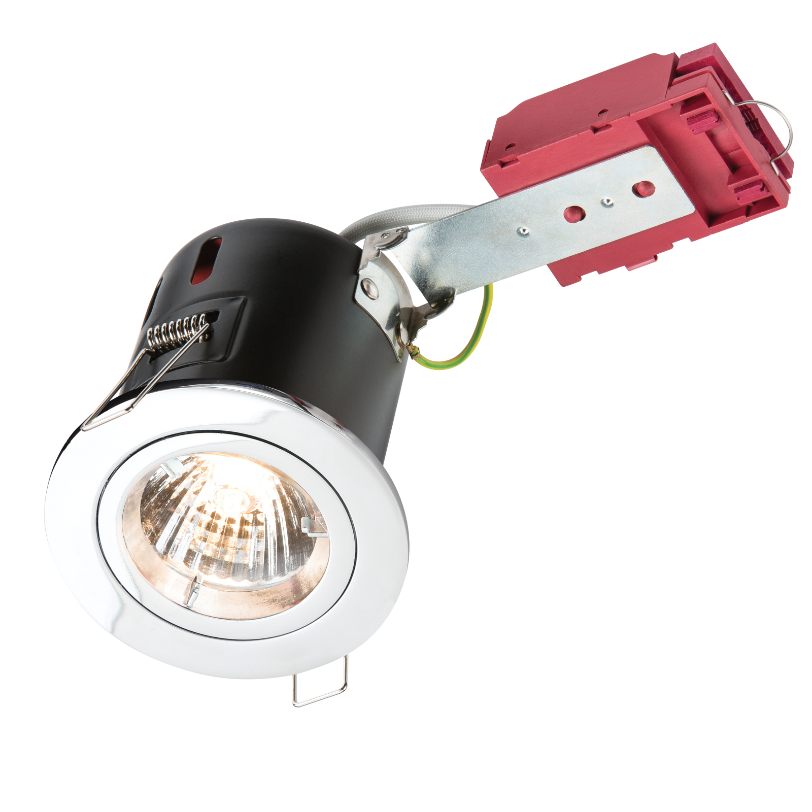 230V 50W Fixed GU10 IC Fire-Rated Downlight In Chrome - VFRDGICC 