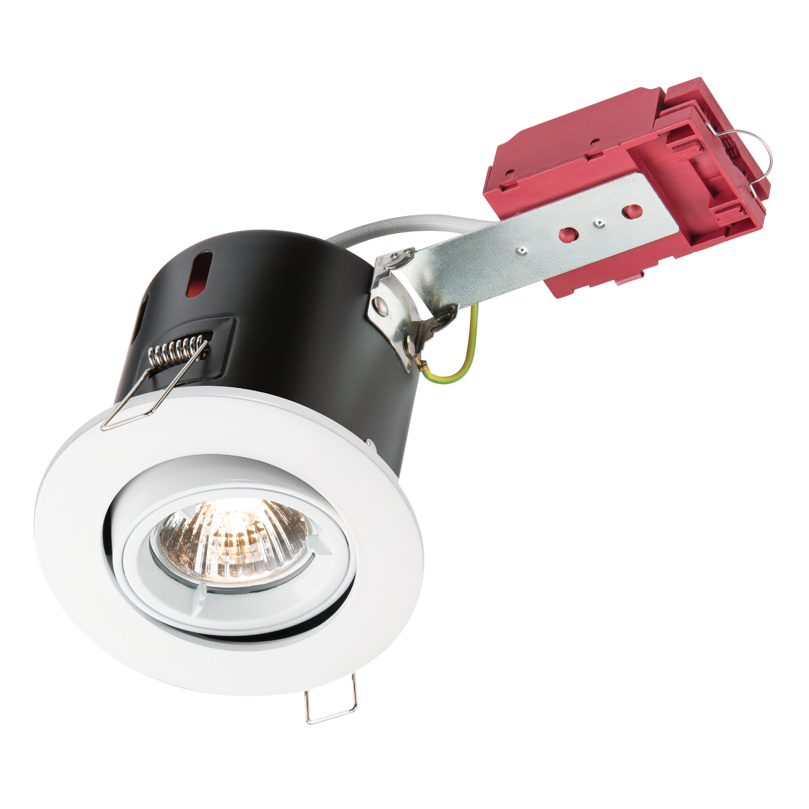 230V IP20 50W GU10 IC Fire-Rated Tilt Downlight White - VFRSGICW 