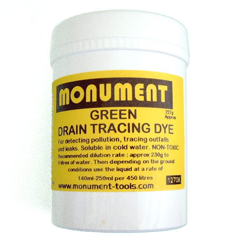 MONUMENT 4oz GREEN DRAIN DYE - 1264E 