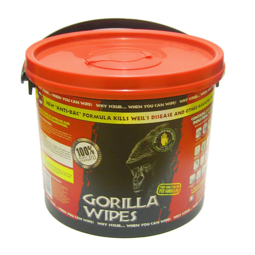 ANTI-BACTERIAL GORILLA WIPES (250 Per Pack) - GORILLA250 