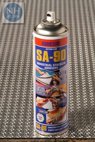 A/CAN SA90 ADHESIVE SPRAY 500ML Heavy Duty Industrial Adhesive Spray 500ml - ACLSA90 