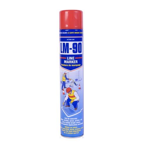 Action Can LM-90 Line Marking Paint Red 750ml Aerosol - ACT1891 
