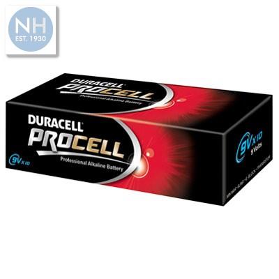 Procell PP3 Batteries Box of 10 - DUR9VPRST 