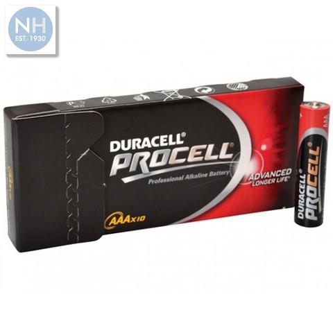 Procell AAA Batteries Box of 10 - DURAAAPRST 