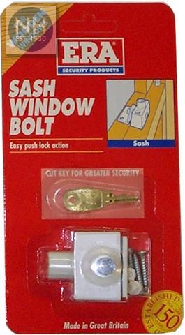 ERA 804-12 White Sash Window Bolt - ERA80412 