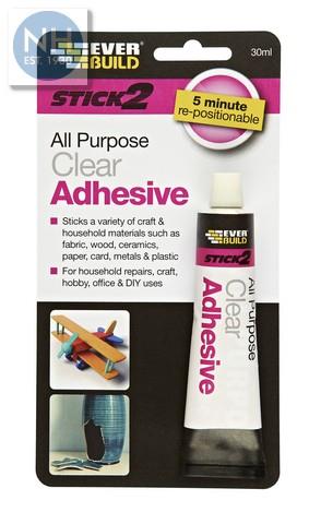 Stick2 All Purpose Clear Adhesive 30ml - EVES2CLEAR 