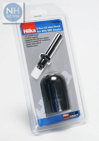 Hilka 38361302 13mm SDS Chuck Bit Kit 2pc - HIL38361302 