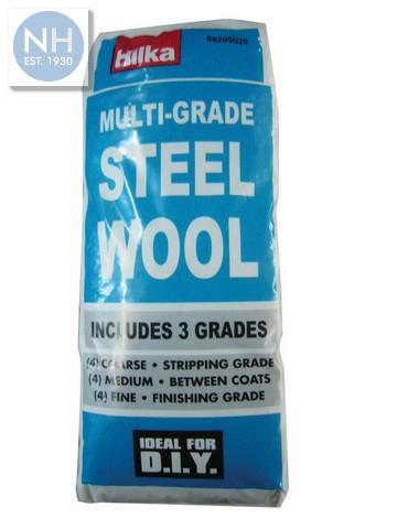 Hilka 68200020 Multi Grade Steel Wool pk12 - HIL68200020 