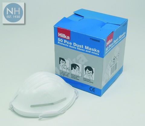 Hilka 77600050 Dust Masks Pk50  - HIL77600050 - SOLD-OUT!!