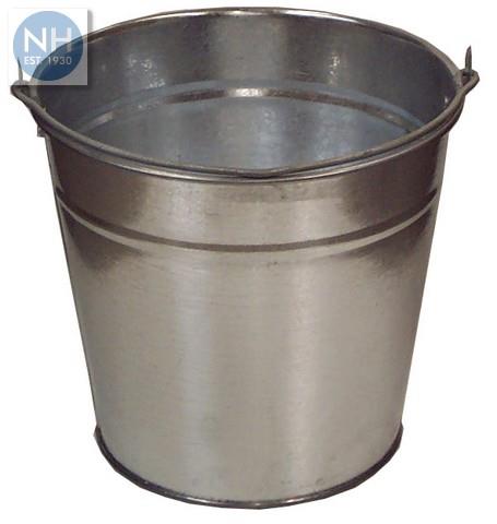 Galvanised Bucket Medium Duty 12" - HNHGALVBUCKET 