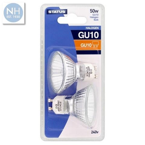 Status GU10 Halogen Bulbs 35W 240V Pk2 - HNHGU1035SHD212 