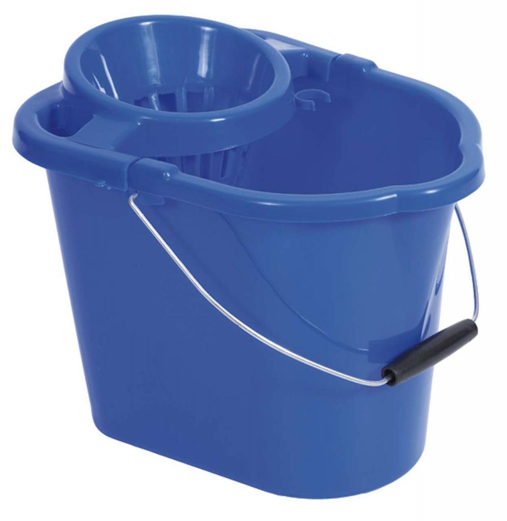 Blue Plastic Mop Bucket - HNHMOPBLU 