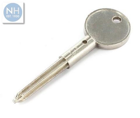 Securit S1069 Security bolt key nickel pl - MPSS1069 