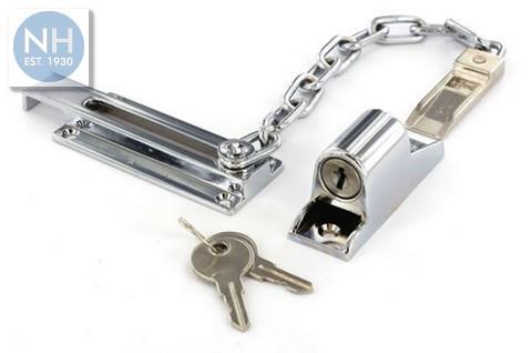 Securit S1633 110mm Locking door chain CP - MPSS1633 
