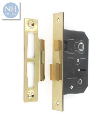 Securit S1834 63mm Bathroom lock brass pla - MPSS1834 