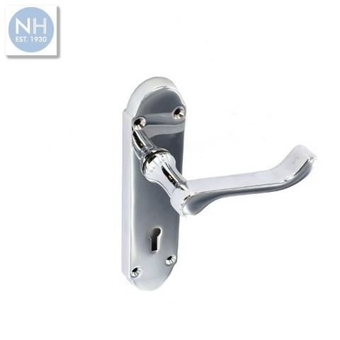Securit S2710 170mm Chrome shaped lock han - MPSS2710 