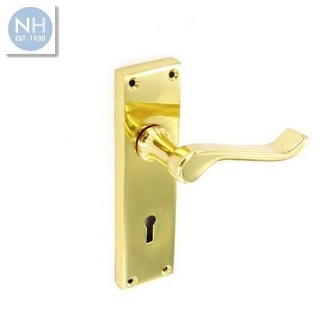 Securit S2840 155mm Scroll brass lock hand - MPSS2840 