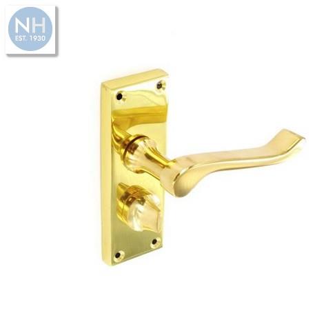 Securit S2843 118mm Scroll brass privacy h - MPSS2843 