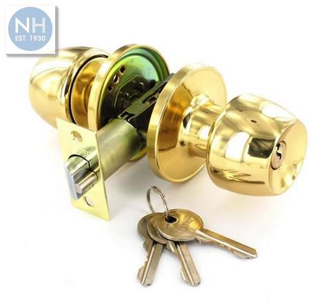 Securit S2950 60/70mm Brass entrance lock - MPSS2950 