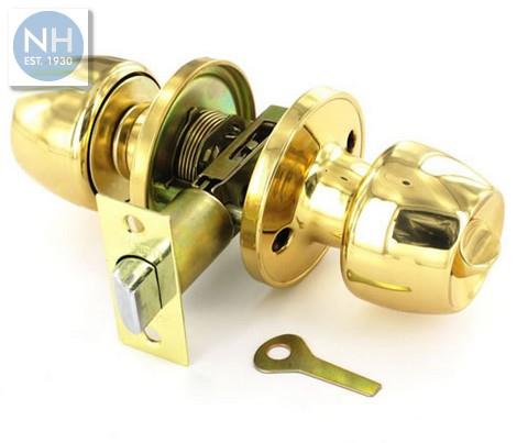 Securit S2951 60/70mm Brass privacy knob s - MPSS2951 