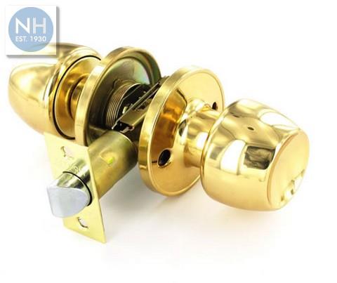 Securit S2952 60/70mm Brass passage knobse - MPSS2952 