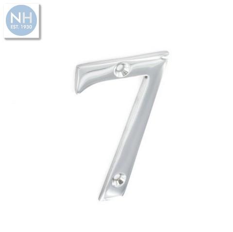 Securit S2967 75mm No - 7 chrome numeral - MPSS2967 