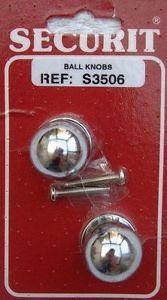 Securit S3508 25mm Ball cupboard knob MN - MPSS3508 