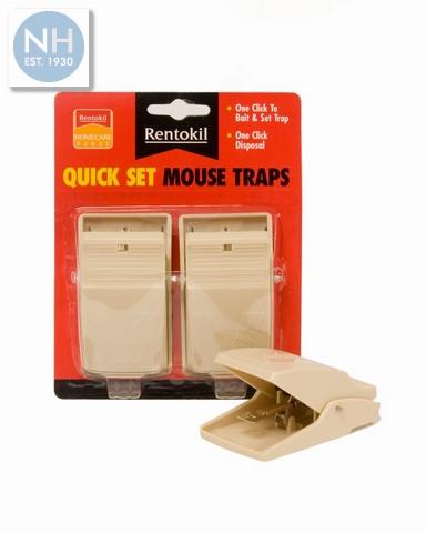 Rentokil FQ26 Quick Set Mouse Traps 2 Pack - RENFQ26 