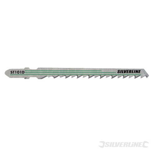 Silverline 194375 Jigsaw Blades ST101D 10pk 100mm Wood - SIL194375 