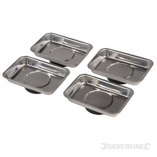 Silverline 250007 Magnetic Tray Set 4pce 95 x 65mm - SIL250007 