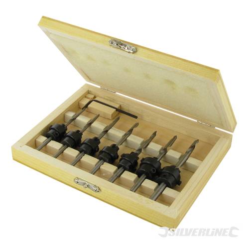 Silverline 273222 Drill and Countersink Set 7pce 3.2 - 5.5mm - SIL273222 