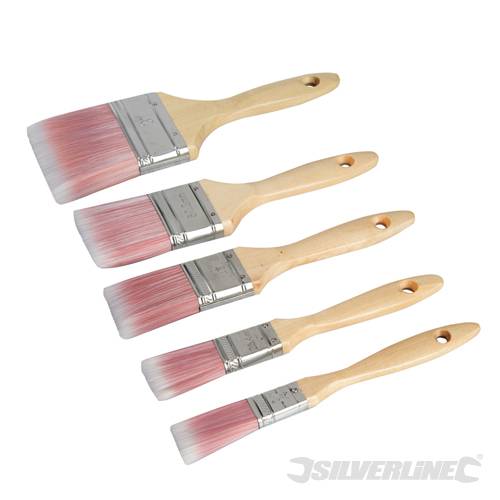 Silverline 282408 Synthetic Brush Set 5pce 5pce - SIL282408 