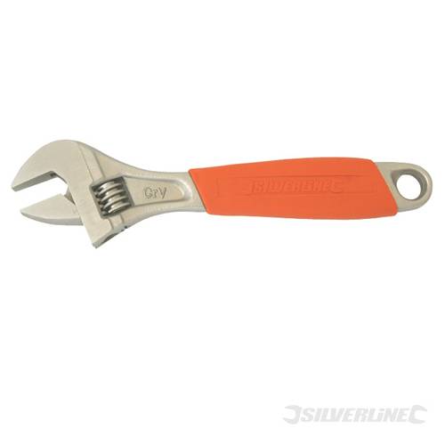 Silverline 282456 Adjustable Wrench Length 200mm - Jaw 25mm - SIL282456 