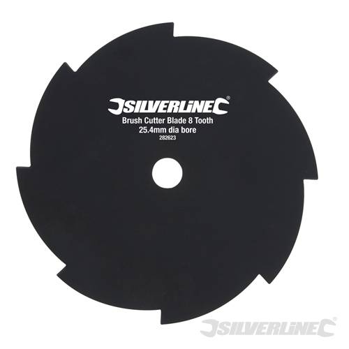 Silverline 282623 Brush Cutter Blade 8 Tooth 25.4mm dia bore - SIL282623 