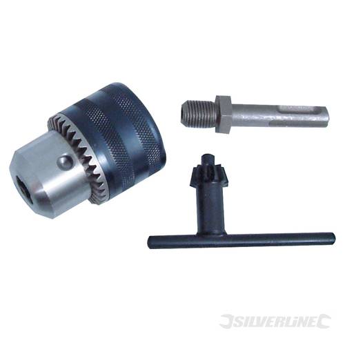 Silverline 292703 13mm Chuck and SDS Plus Adaptor Kit 1/2" UNF - SIL292703 